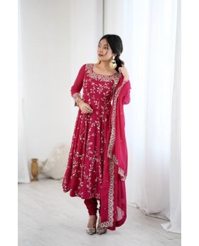 Heavy Georgette Anarkali Gown with Sequence Work 
