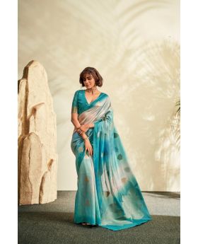 Pure Handloom Khadi Silk Saree with Exquisite Digital Print