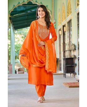 Roman Silk Kurta Set with Banarasi Silk Dupatta